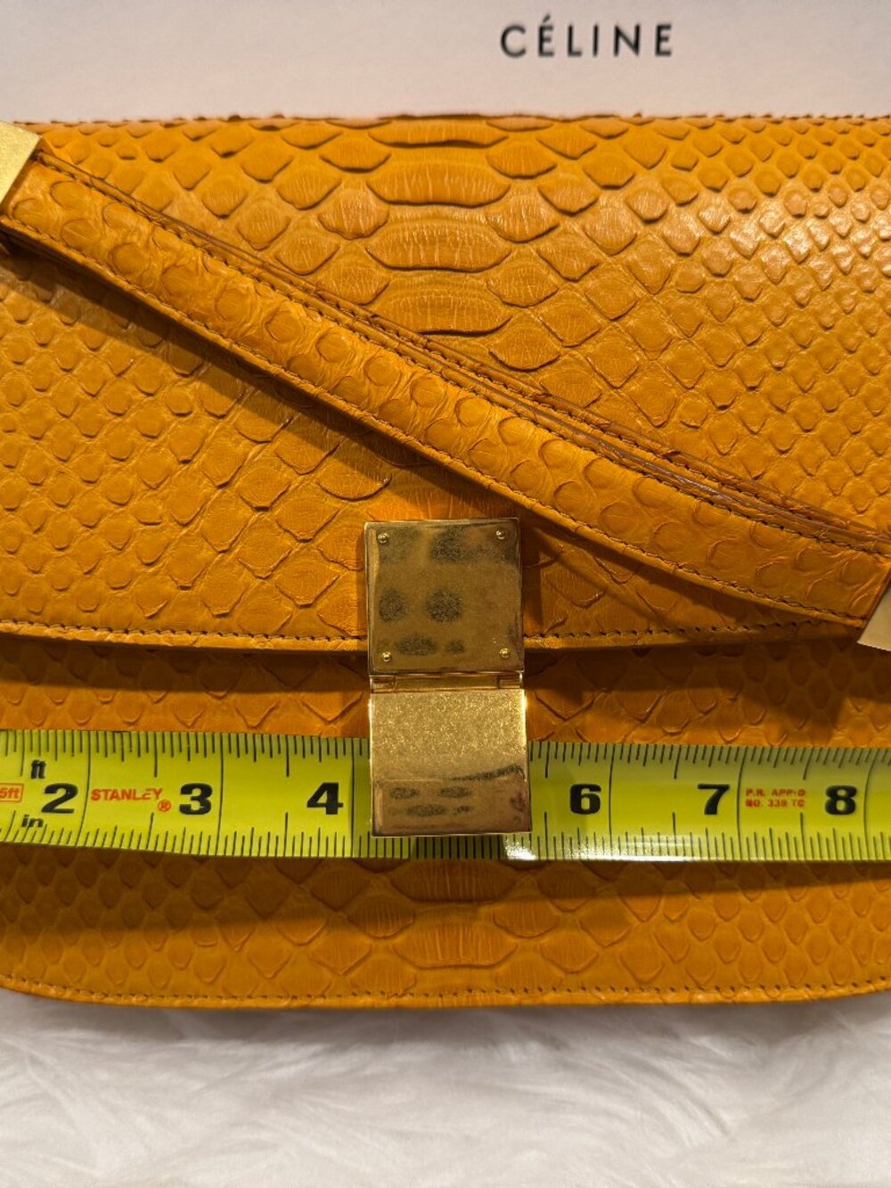 Celine Python Box - Medium - Picture 12 of 15